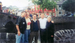 Doris McCloskey with her family (l-r) son Brian, daughter, Mary, son Vincent and husband, Guy, 2003. Her children enabled her to better understand the workings of her life and deepen her faith.