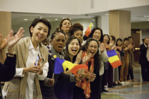 meetings at the SGI-USA World Culture Center, Santa Monica, Calif., Jan. 27. Photo by Yvonne Ng.