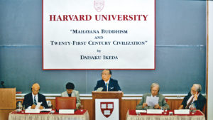 Daisaku Ikeda's second lecture at Harvard University, Cambridge, Mass., Sept. 24, 1993.
