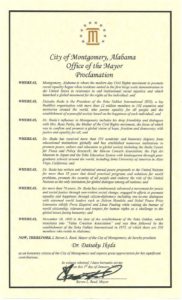 Montgomery, AL Proclamation