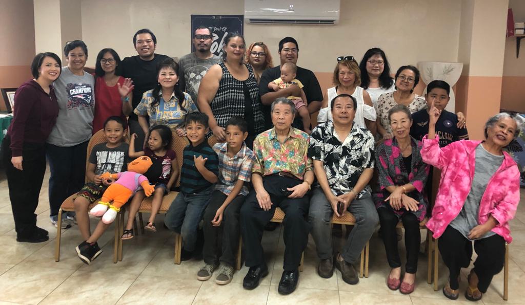 (Bottom) Peter Patrick Salas with members of Yigo District at the SGI- USA center in Tamuning, Guam, January 2020. With the COVID-19 pandemic, they transitioned to meeting virtually without ever losing sight of their mission for kosen-rufu.