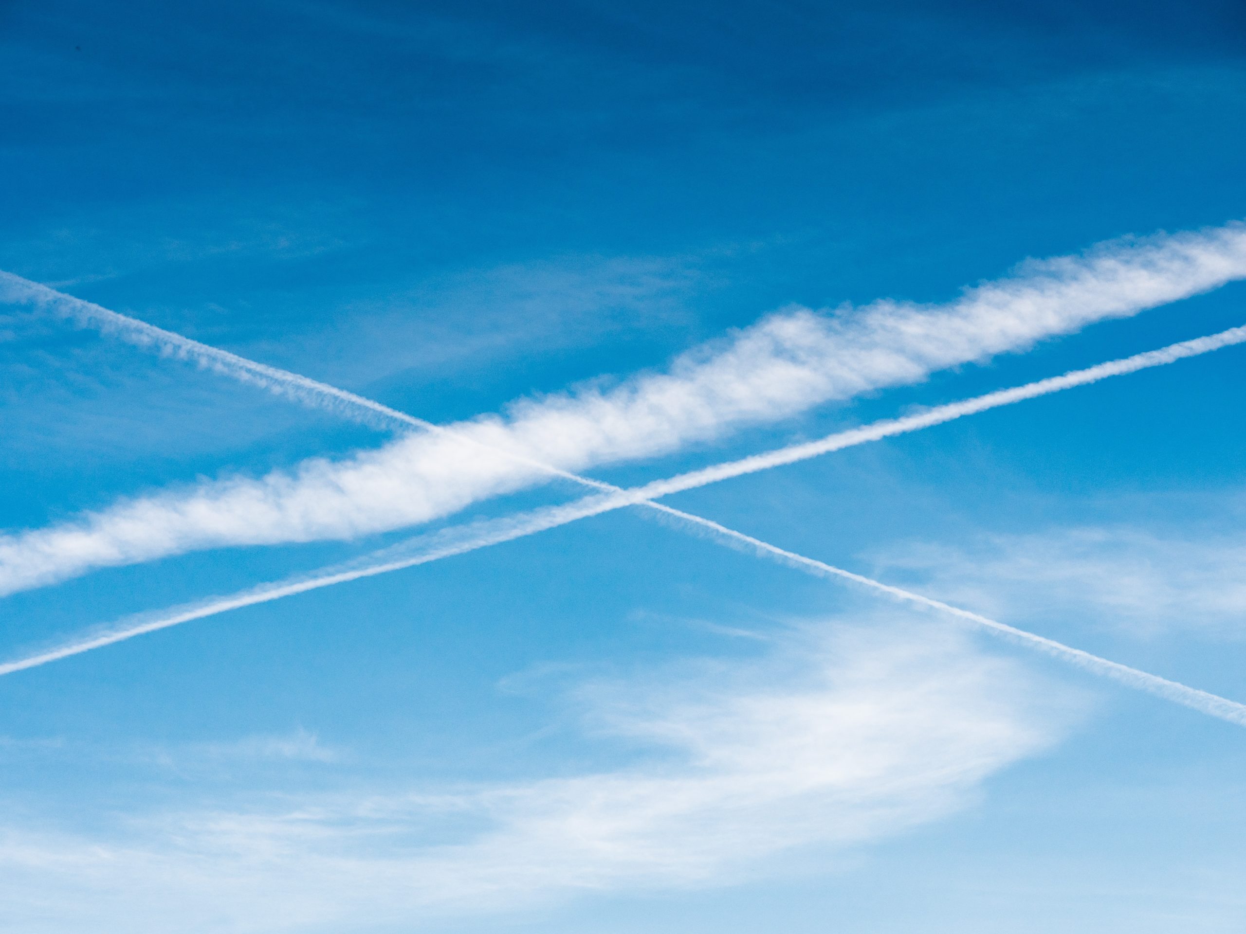 A blue sky and clouds