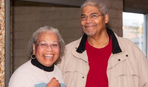 Ray Figueroa and his wife, Eileen, in Brooklyn, N.Y., March 2021.