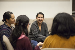 SGI-USA youth members engage in dialogue, Los Angeles, March 2020.