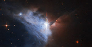 The NASA and ESA (European Space Agency) Hubble Space Telescope took this image of emission nebula NGC 2313. Emission nebulae are bright, diffuse clouds of ionized gas that emit their own light, May 14, 2021.