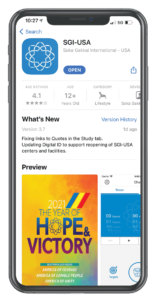 SGI-USA App