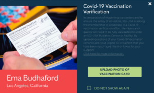 COVID-19 Vaccination Record Card (verification may take up to five days).