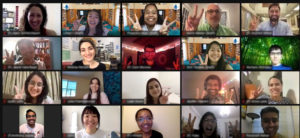 Students and young professionals from five countries participate in the virtual Ikeda Center Dialogue Nights, Aug. 13, 2021.