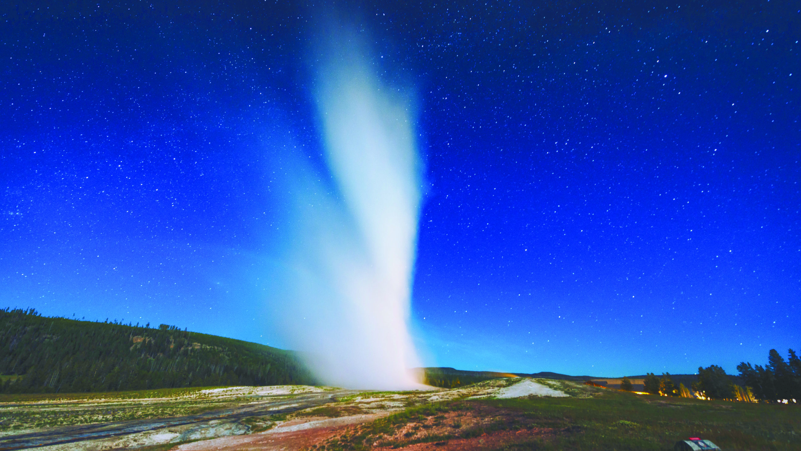 Famous Geyser in Yellowstone National Park.