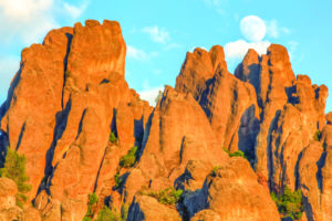 Pinnacles National Park Moon Rise