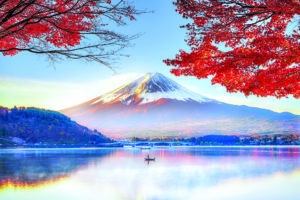 Fuji Mountain in Autumn